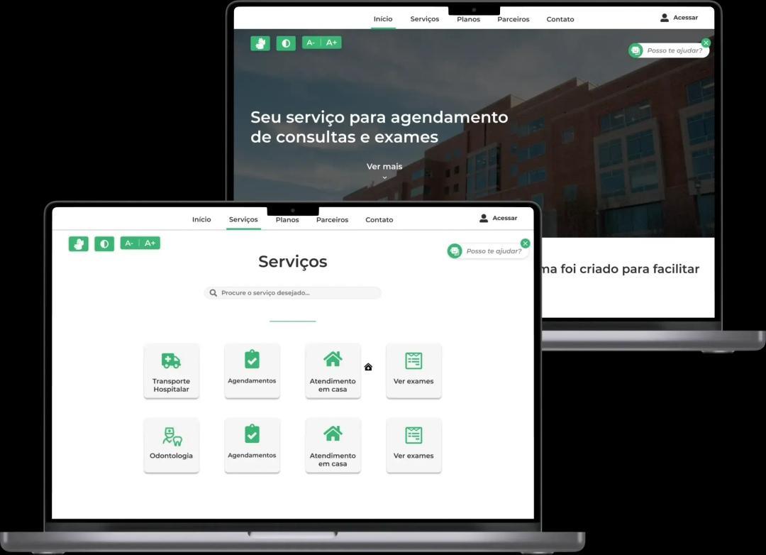 Healthcare web application Healthcare web application